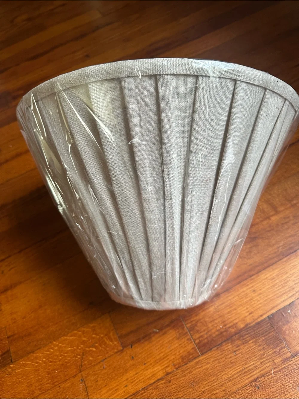 Drum Lamp Shade 5”x10”x14 Textured Beige Fabric New